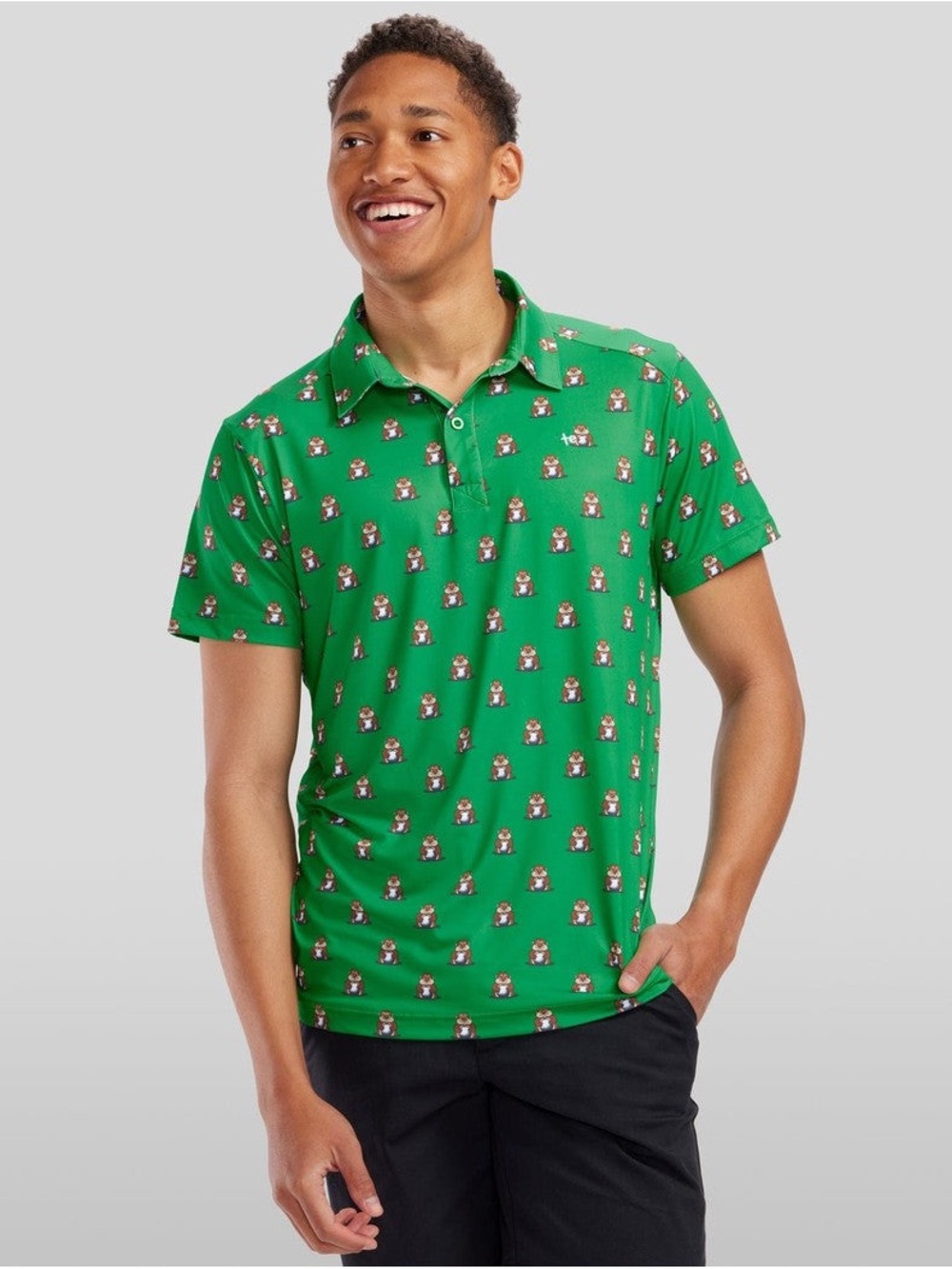 NWT Tipsy Elf Men's Golpher Golf Polo XXL
